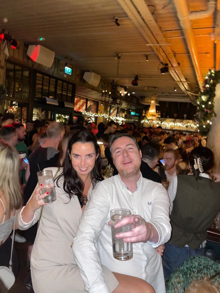 Cosy in a pub at Christmas